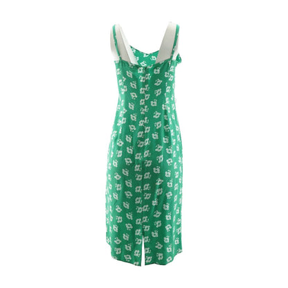 Green Floral Midi Dress