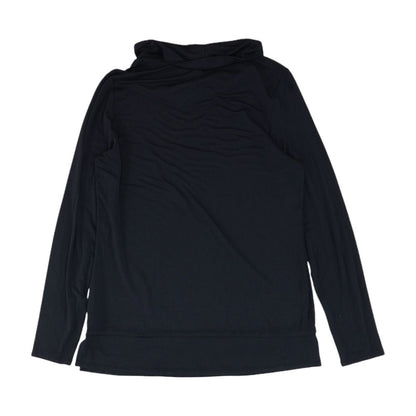 Black Solid Long Sleeve Blouse