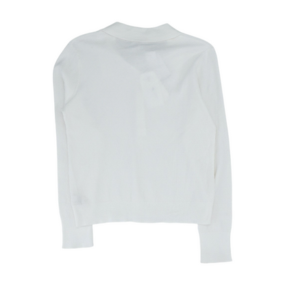 White 1/4 Zip Sweater