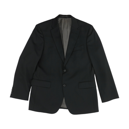 Black Solid Suit Jacket