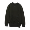 Black Solid Sweatshirt Pullover