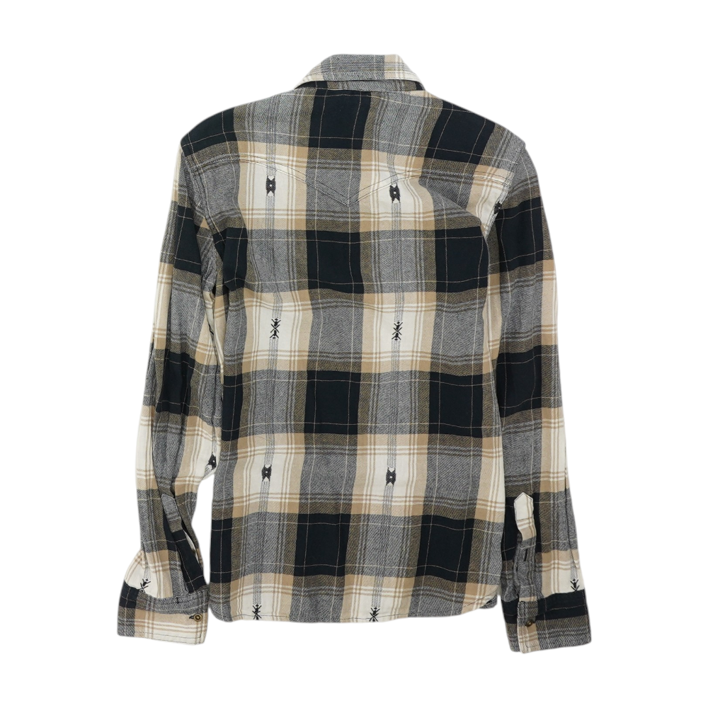 Multi Plaid Flannel Button Down
