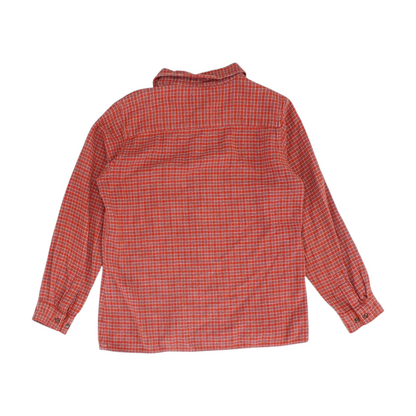 Vintage Red Check Flannel Button Down
