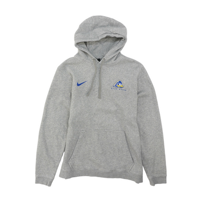 Gray Solid Hoodie Pullover