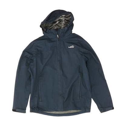 Navy Solid Rain Jacket