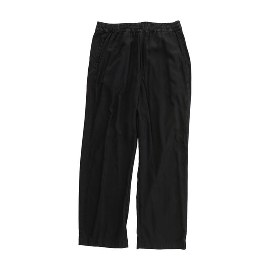 Black Solid Active Pants