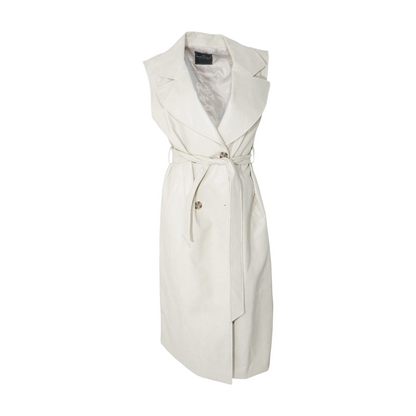 Beige Solid Active Vest