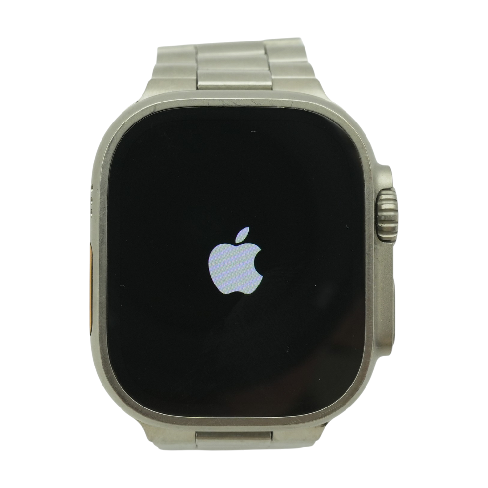 Apple 49mm Ultra Silver Smartwatch Silver Band Medium – Image 1