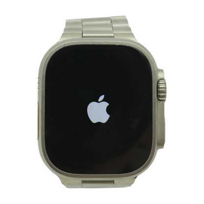 Apple 49mm Ultra Silver Smartwatch Silver Band Medium – Image 1