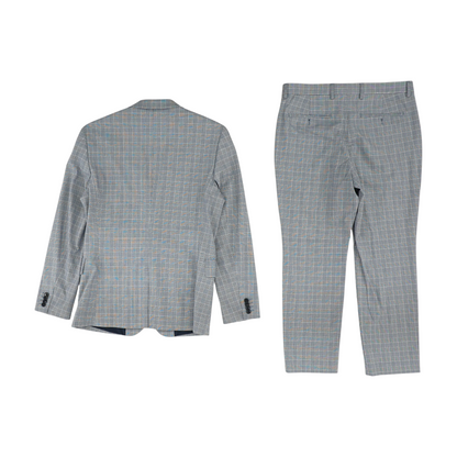 Navy Check Suit
