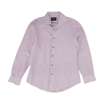 Lavender Check Long Sleeve Button Down