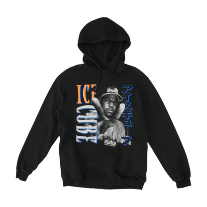 Black Solid Hoodie Pullover