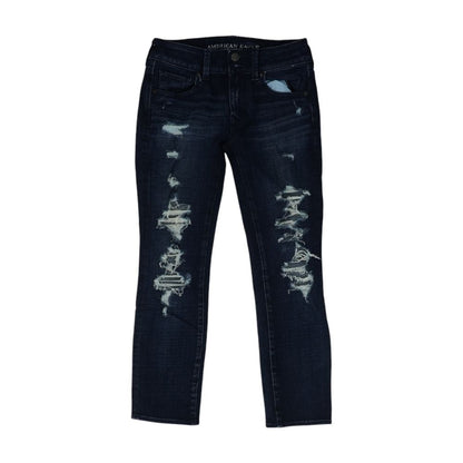 Navy Cropped Jeans