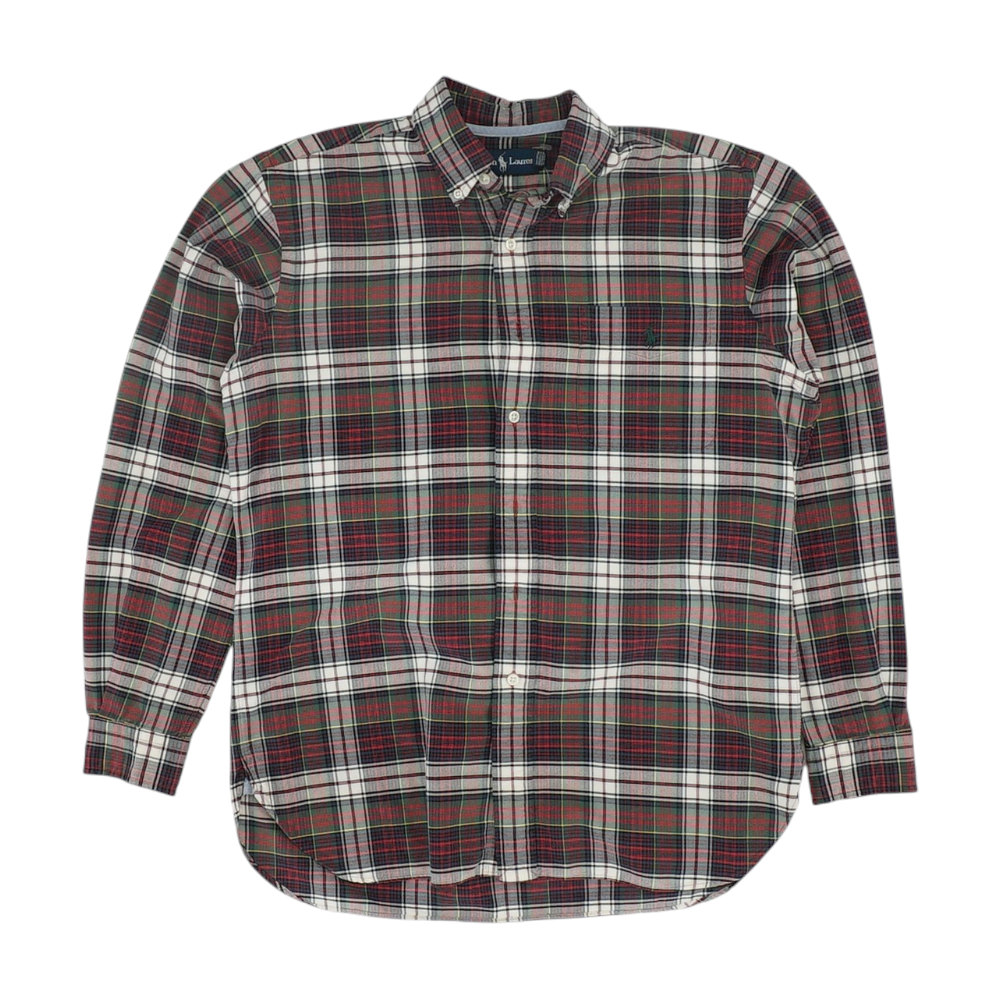 Multi Plaid Long Sleeve Button Down
