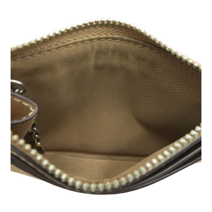 Beige Card Case Wallet
