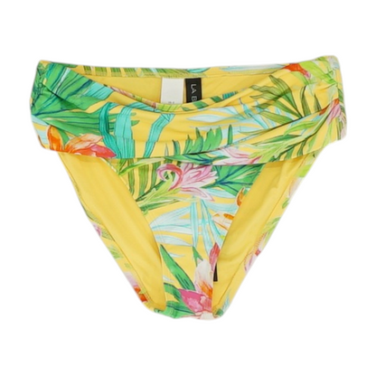 Yellow Abstract Swim Bottom