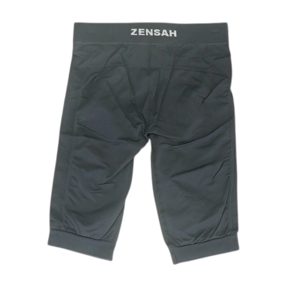 Black Solid Active Shorts