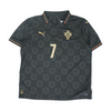 Men's Black Portugal Short Sleeve Jersey