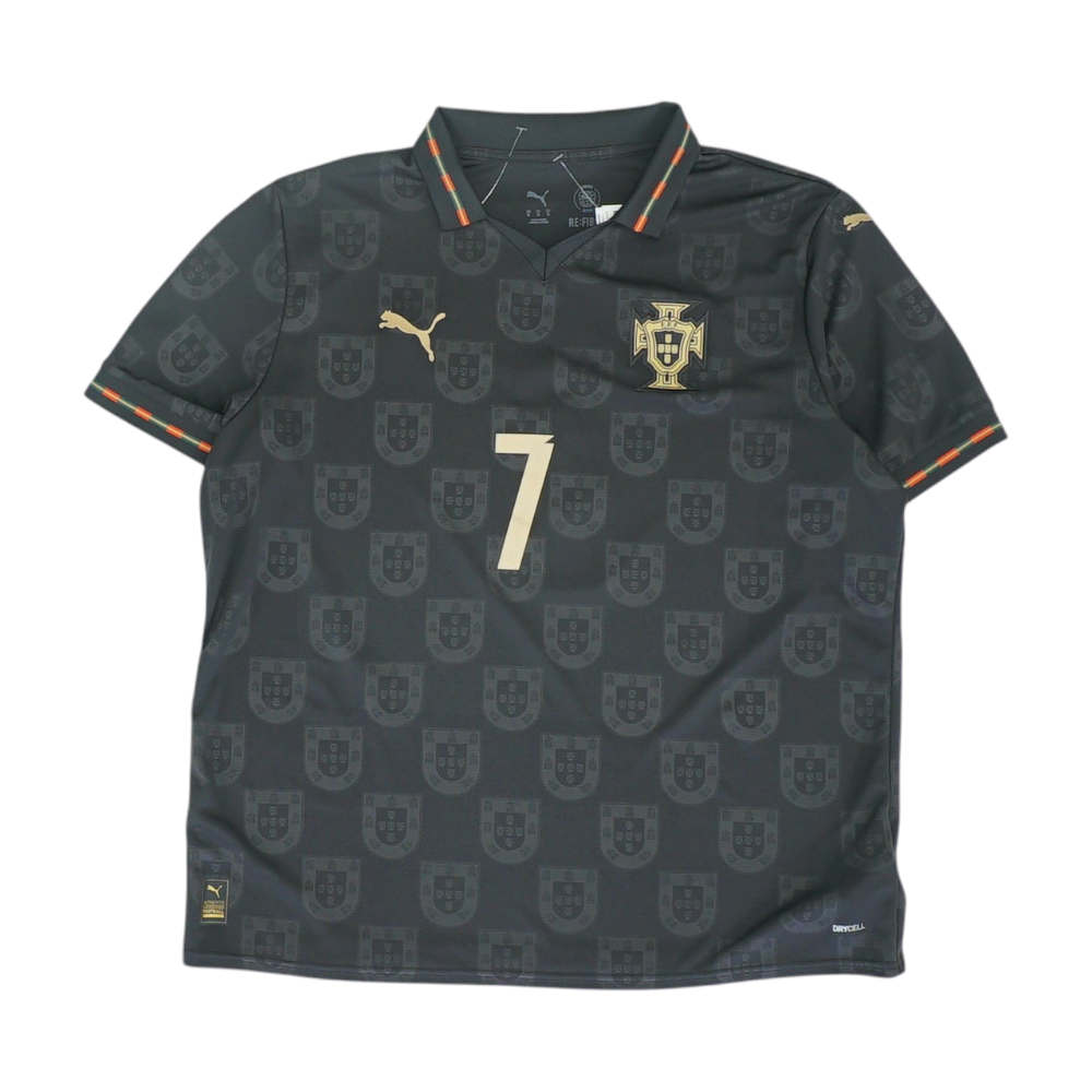 Men's Black Portugal Short Sleeve Jersey