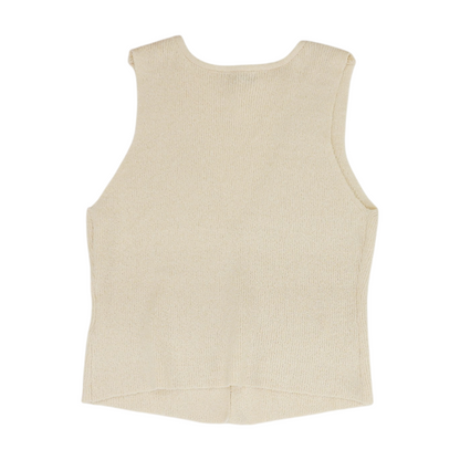 Cream Vest Sweater
