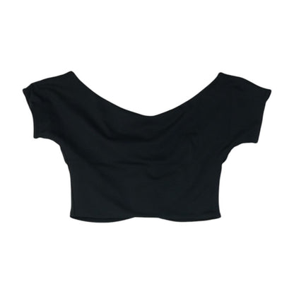 Black Cropped Blouse