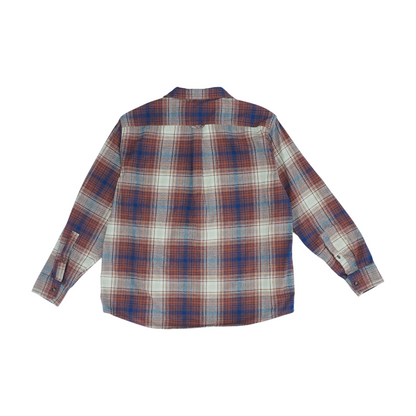 Rust Plaid Flannel Button Down