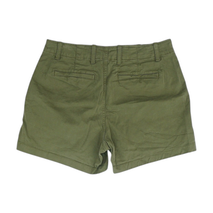 Green Solid Chino Shorts