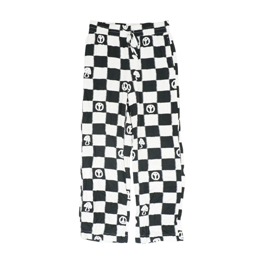 Blue Petite Check Regular Pants