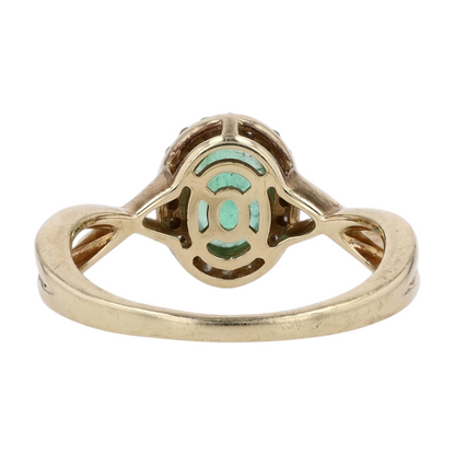 10K Yellow Gold Emerald Fashion Ring