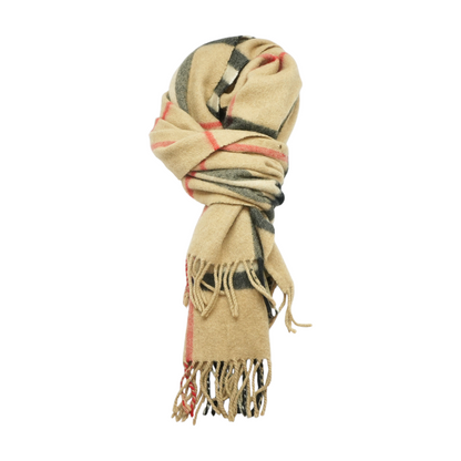Vintage Beige Cashmere Scarf