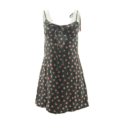 Charcoal Floral Mini Dress
