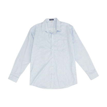 Blue Striped Long Sleeve Button Down