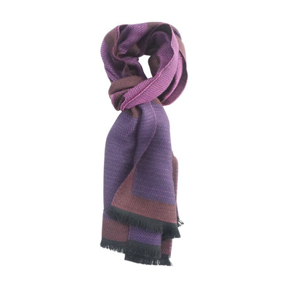 Pink Graphic Wool Scarf