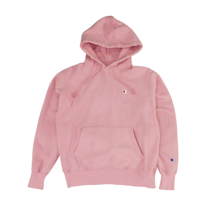 Pink Solid Hoodie Pullover