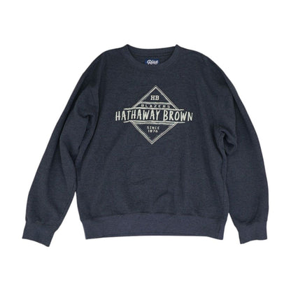 Blue Solid Sweatshirt Pullover
