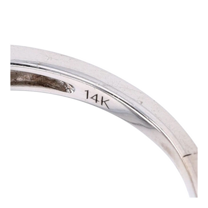 14K White Gold Diamond Band Ring