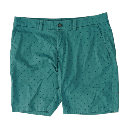 Green Print Chino Shorts