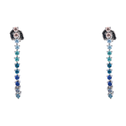 3/4 ctw 18K Yellow Gold Lab Grown Diamond Drop Earrings