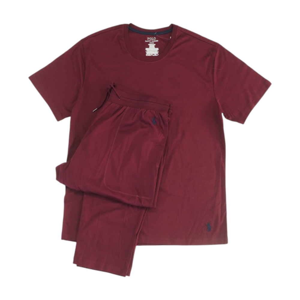 Maroon Solid Pant Set