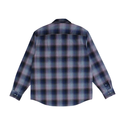 Purple Plaid Long Sleeve Button Down