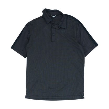 Black Polka Dot Short Sleeve Polo