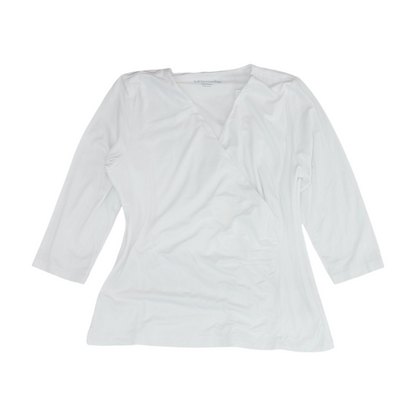 White Petite Blouse
