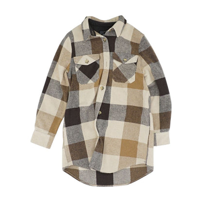 Brown Plaid Lightweight Jacket