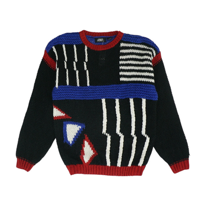 Vintage Multi Print Pullover Sweater