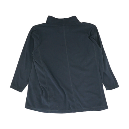 Black Plus Solid Fleece Pullover
