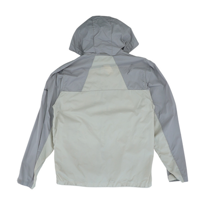 Beige Color Block Rain Jacket