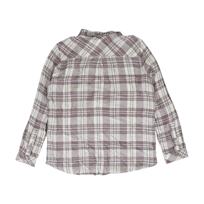 Purple Plaid Flannel Button Down