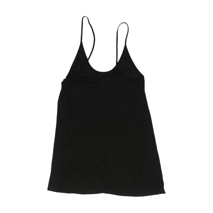 Black Solid Sleeveless Blouse