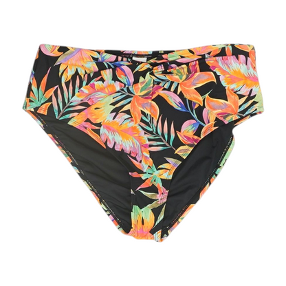 Black Floral Swim Bottom