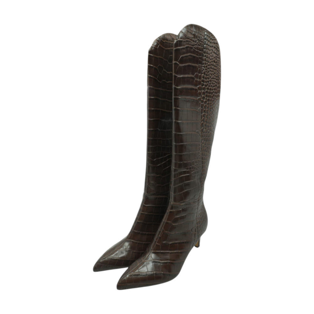 Marc Fisher Brown Knee-High Boots – Image 1